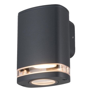 Zunanja stenska svetilka ZEVI 1xGU10/10W/230V IP54 antracit