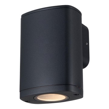 Zunanja stenska svetilka ZEVI 1xGU10/10W/230V IP54 črna