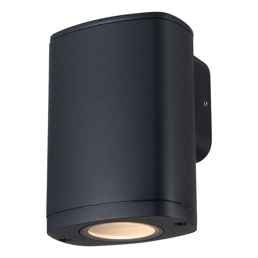 Zunanja stenska svetilka ZEVI 1xGU10/10W/230V IP54 črna