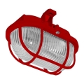 Zunanja stropna svetilka OVAL 1xE27/60W/230V IP44 rdeča