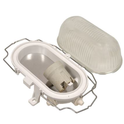 Zunanja stropna svetilka RADUS 1xE27/60W/230V IP54 bela