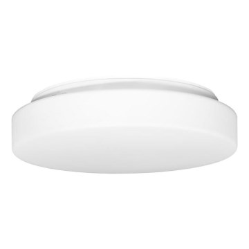 Zunanja stropna svetilka s senzorjem HECTOR 2xE27/60W/230V pr. 40 cm IP44 opal bela