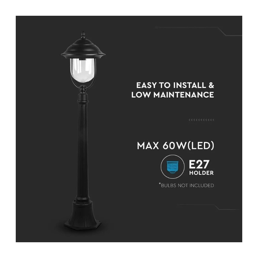 Zunanja svetilka 1xE27/60W/230V 111 cm IP44