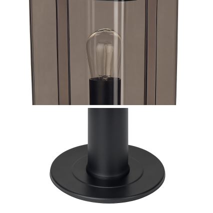 Zunanja svetilka 1xE27/60W/230V IP44 črna/dimna rjava