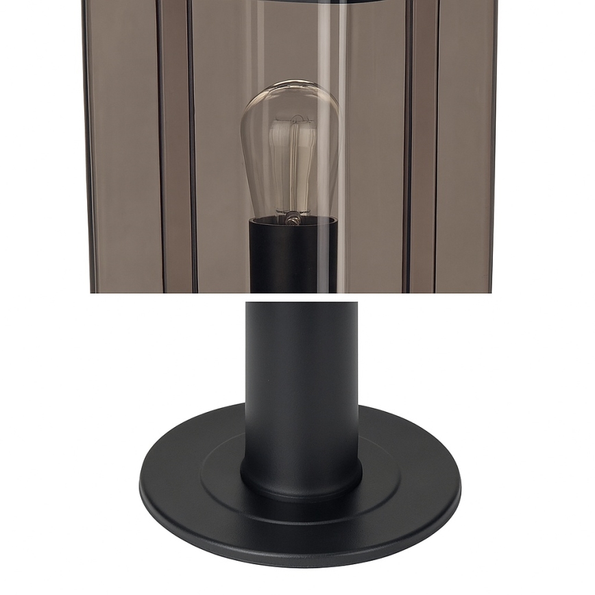Zunanja svetilka 1xE27/60W/230V IP44 črna/dimna rjava