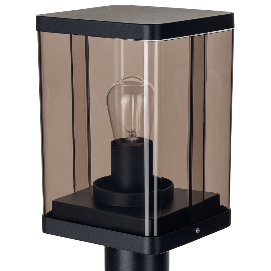 Zunanja svetilka 1xE27/60W/230V IP44 črna/dimna rjava