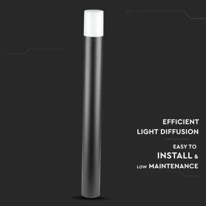 Zunanja svetilka 1xGU10/35W/230V IP54 80 cm črna