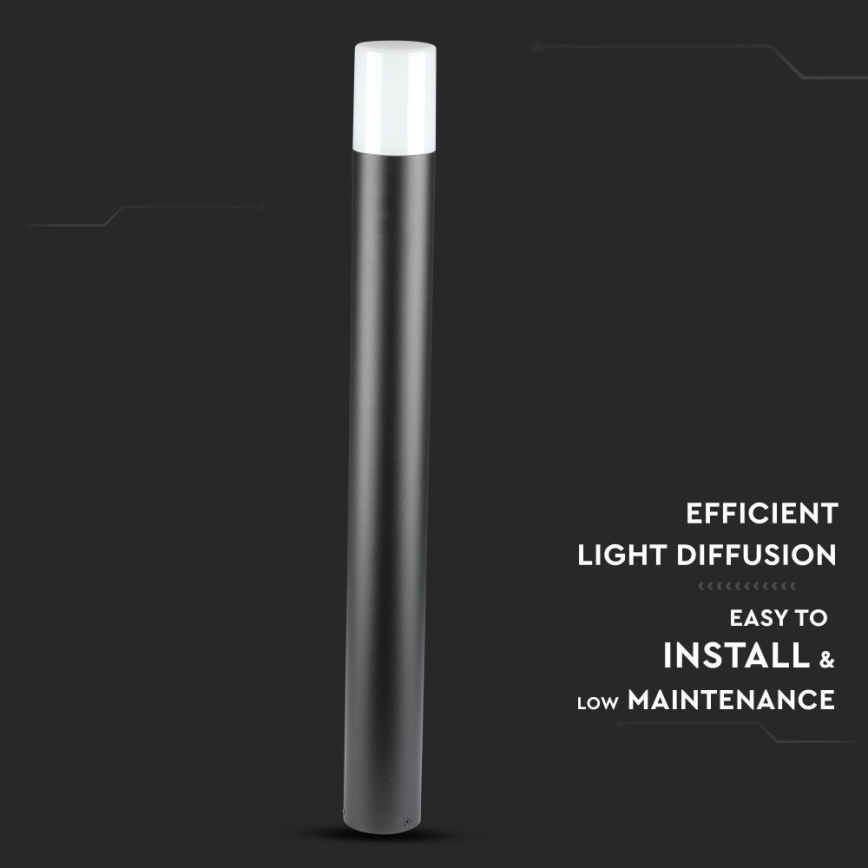Zunanja svetilka 1xGU10/35W/230V IP54 80 cm črna