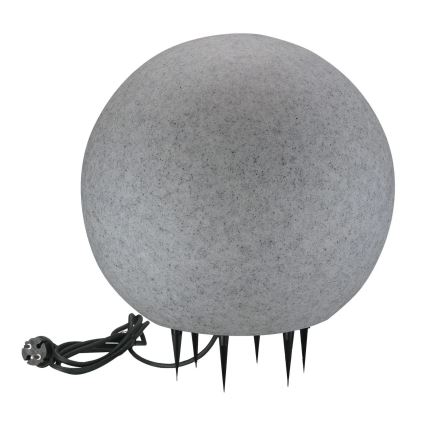 Zunanja svetilka ARGENTO 1xE27/15W/230V pr. 40 cm IP65 siva