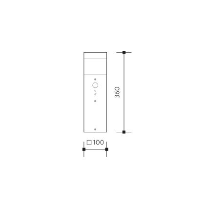 Zunanja svetilka GARD 1xE14/60W/230V IP44