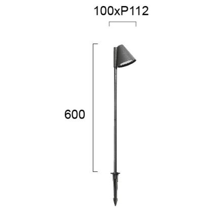 Zunanja svetilka GILBERT 1xGU10/20W/230V IP65 antracit