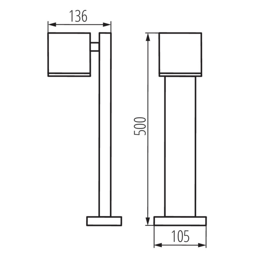 Zunanja svetilka GORI 1xGU10/35W/230V IP44