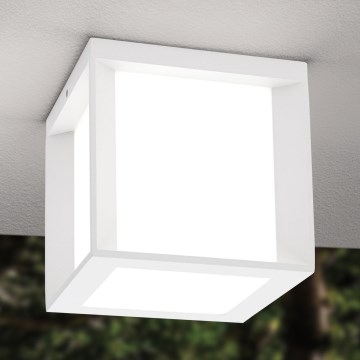 Zunanja svetilka HENRY 1xE27/15W/230V 16x16 cm IP44 bela