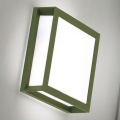 Zunanja svetilka HENRY 2xE27/15W/230V 26x26 cm IP44 zelena