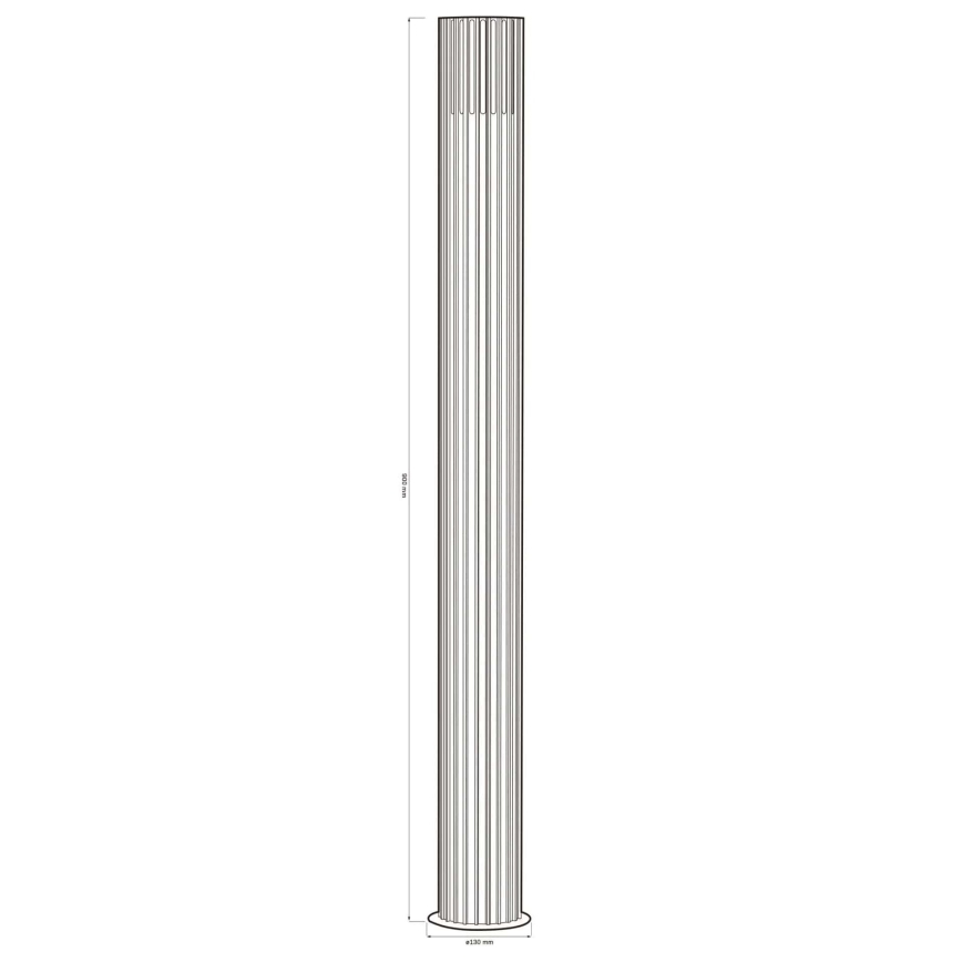 Zunanja svetilka KUUSAMO 1xE27/20W/230V 74 cm IP54 antracit