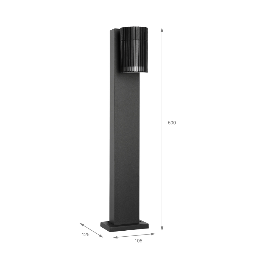 Zunanja svetilka LANTHEA 1xGU10/11W/230V IP44 50 cm črna