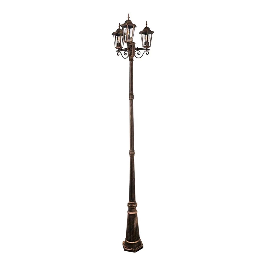 Zunanja svetilka LIGURIA 3xE27/60W/230V IP43 2,5m patina