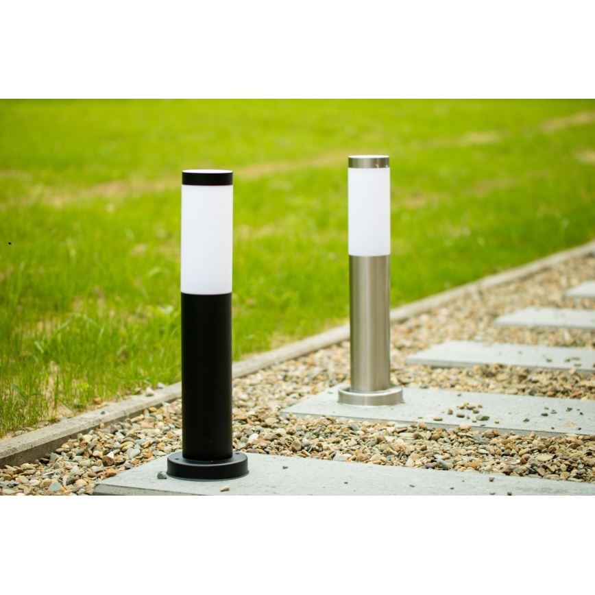 Zunanja svetilka LIVIA 1xE27/10W/230V 45 cm IP44 srebrna