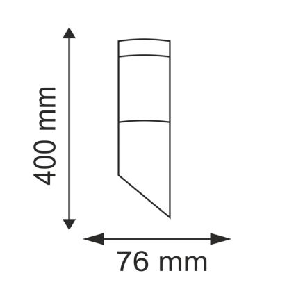 Zunanja svetilka LIVIA 1xE27/10W/230V IP44