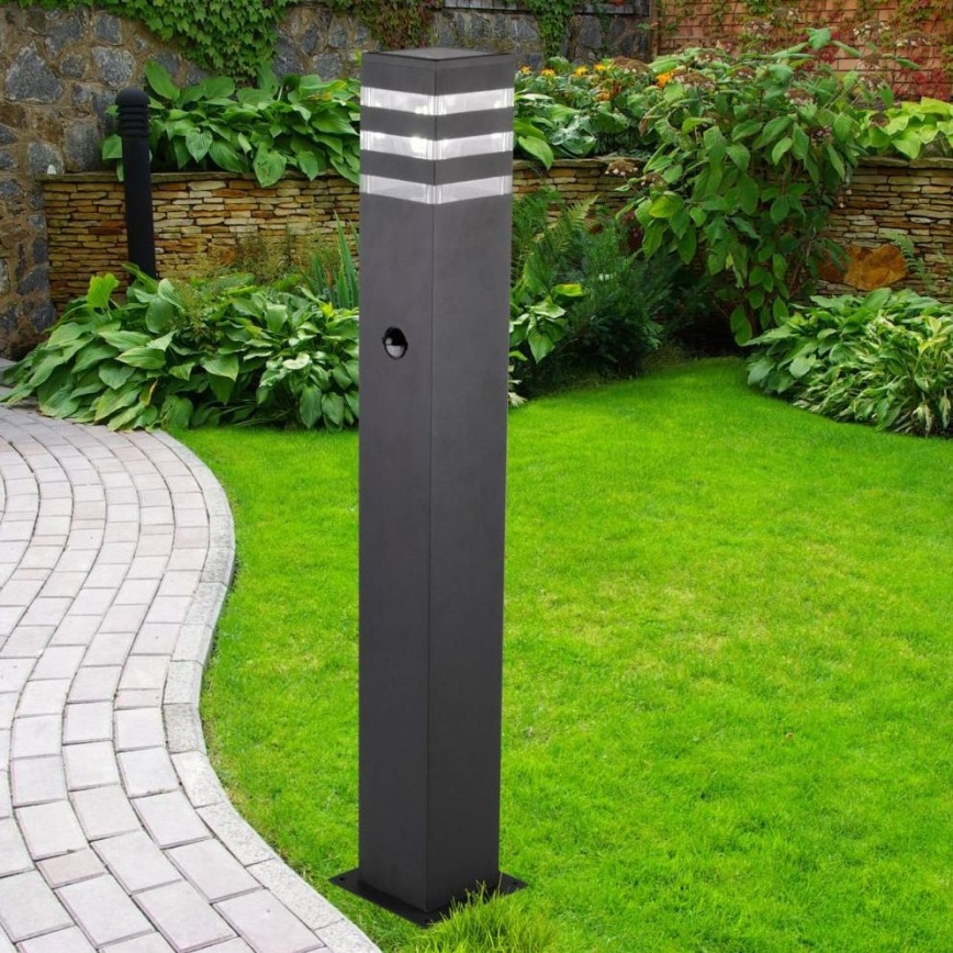 Zunanja svetilka s senzorjem TEKSAS 1xE27/12W/230V IP44 74 cm antracit