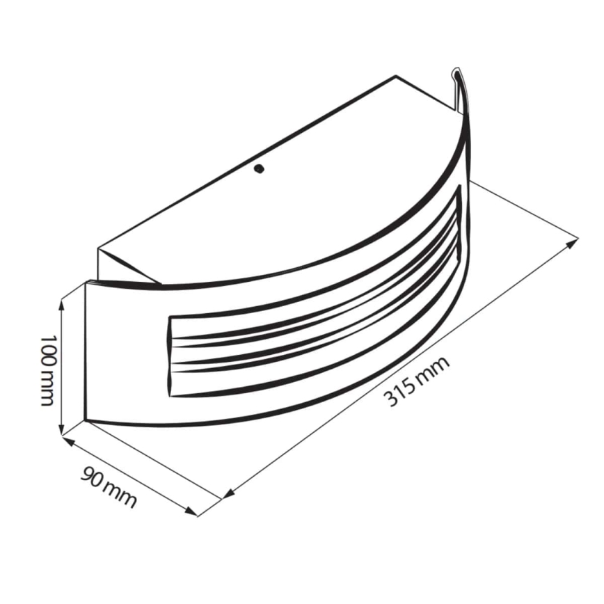 Zunanja svetilka SITOM 1xE27/14W/230V IP44