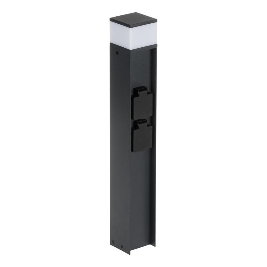 Zunanja svetilka z dvema vtičnicama DASTEN 1xG9/11W/230V 50 cm IP44 črna