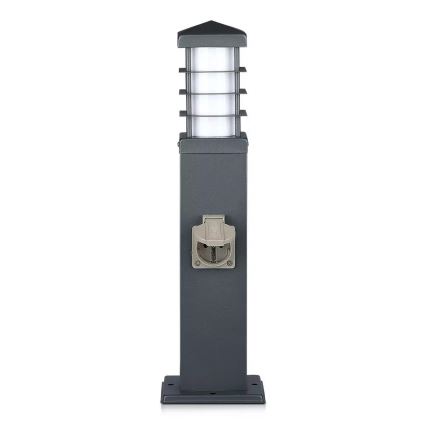 Zunanja svetilka z vtičnicami SCHUKO 1xE27/13W/230V IP44