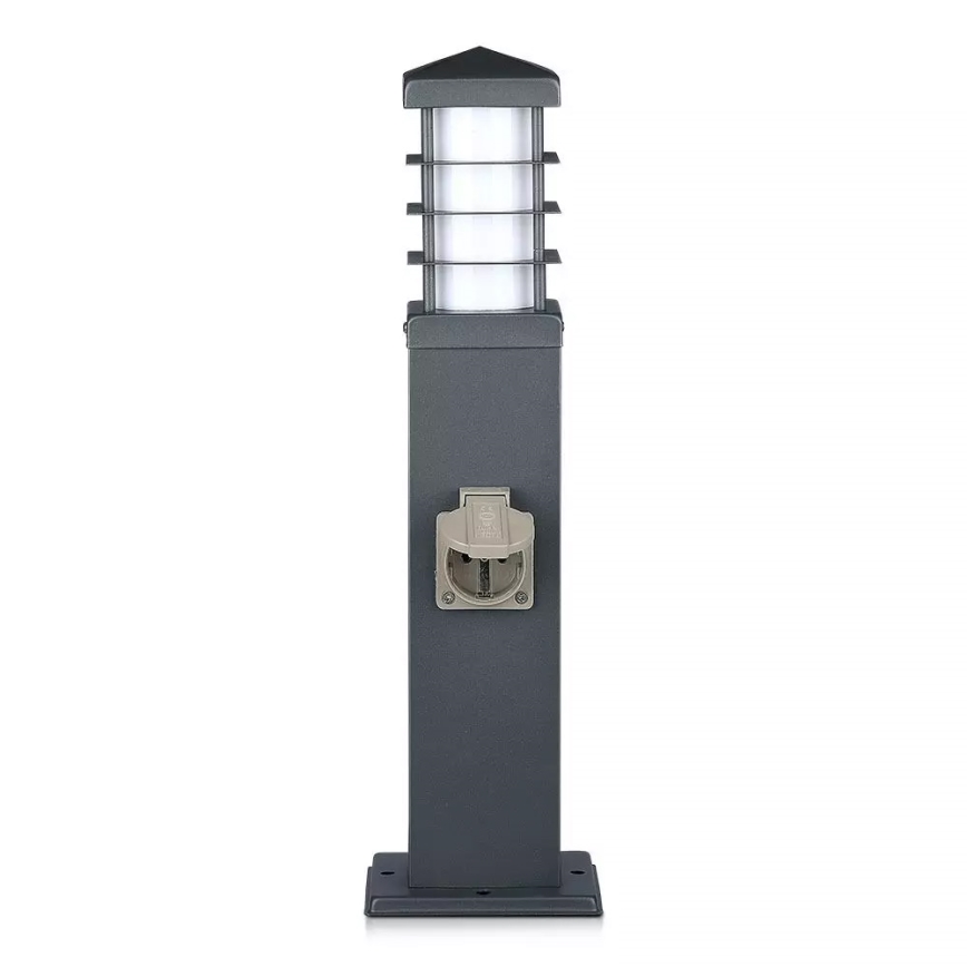 Zunanja svetilka z vtičnicami SCHUKO 1xE27/13W/230V IP44