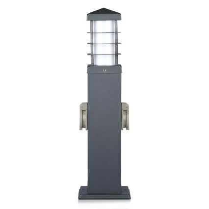Zunanja svetilka z vtičnicami SCHUKO 1xE27/13W/230V IP44