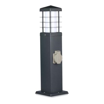 Zunanja svetilka z vtičnicami SCHUKO 1xE27/13W/230V IP44