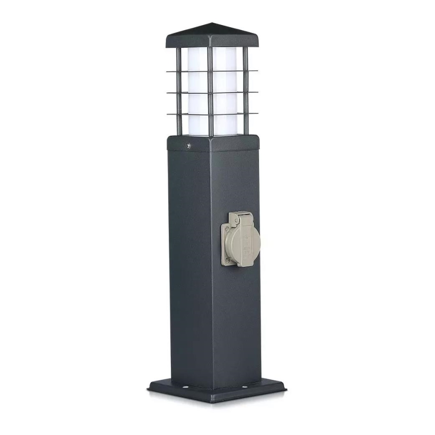Zunanja svetilka z vtičnicami SCHUKO 1xE27/13W/230V IP44