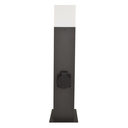 Zunanja svetilka z vtičnico NEW YORK 1xE27/12W/230V IP44 44 cm antracit