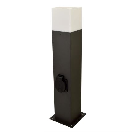 Zunanja svetilka z vtičnico NEW YORK 1xE27/12W/230V IP44 44 cm antracit