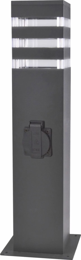 Zunanja svetilka z vtičnico TEKSAS 1xE27/20W/230V 44 cm IP44 antracitna