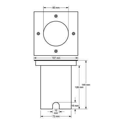 Zunanja svetilka za dovozno pot 1xGU10/35W/230V IP44 mat krom