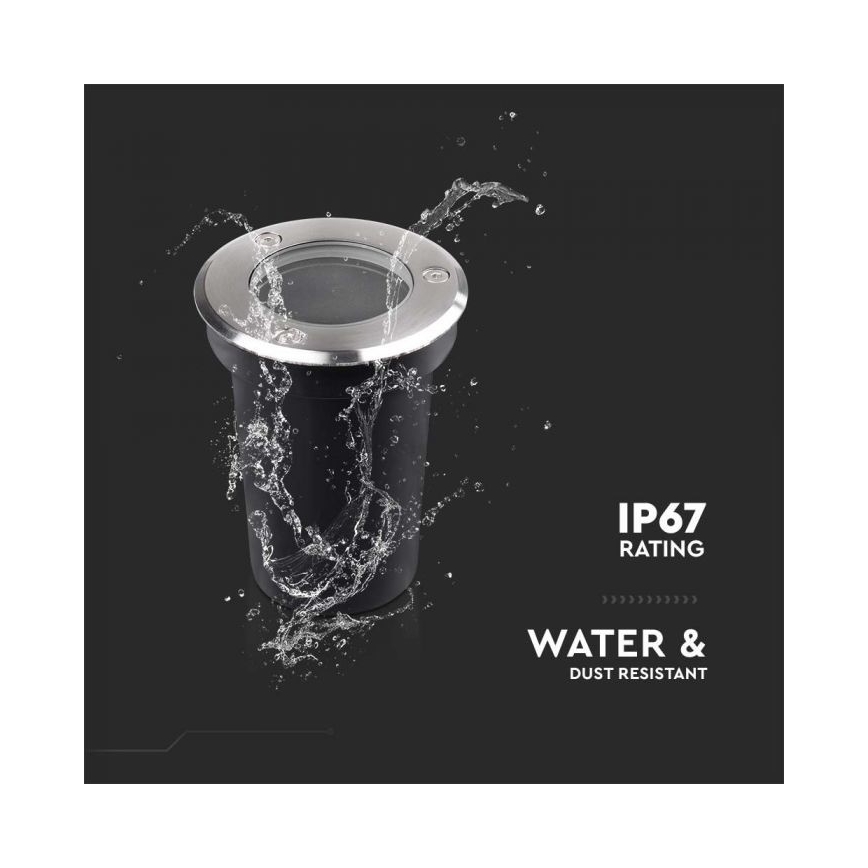 Zunanja svetilka za dovozno pot 1xGU10/35W/230V IP67