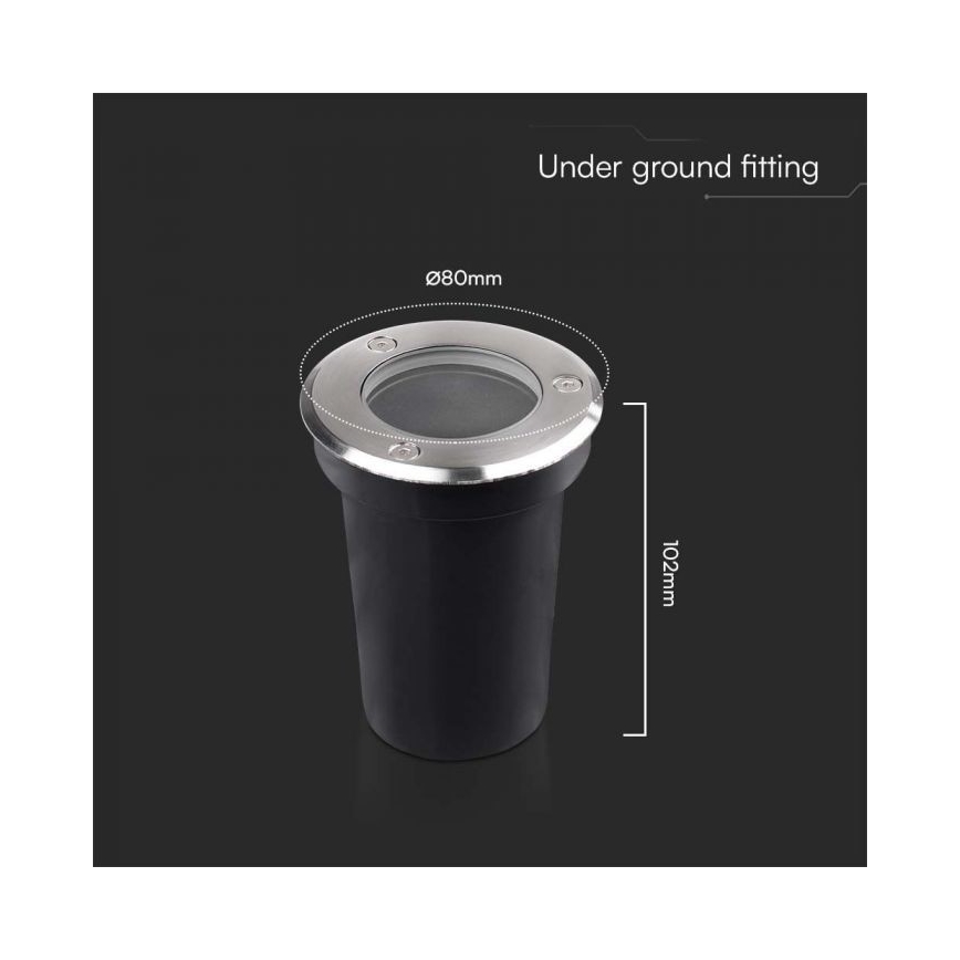 Zunanja svetilka za dovozno pot 1xGU10/35W/230V IP67