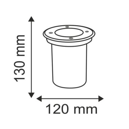 Zunanja svetilka za dovozno pot COMETA 1xGU10/50W/230V IP65