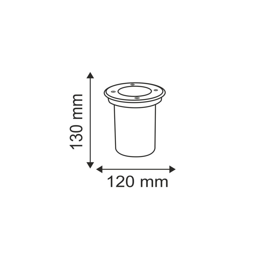 Zunanja svetilka za dovozno pot COMETA 1xGU10/50W/230V IP65