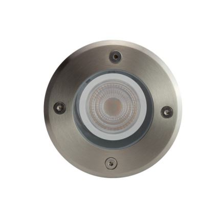 Zunanja svetilka za dovozno pot LUKKA CONNECT 1xGU10/4W/230V IP67 mat krom okrogla