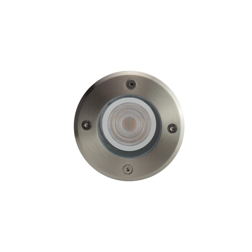 Zunanja svetilka za dovozno pot LUKKA CONNECT 1xGU10/4W/230V IP67 mat krom okrogla