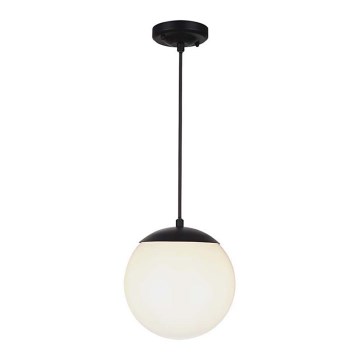 Zunanja viseča svetilka na lanku 1xE27/60W/230V Ø 20 cm IP44 črna