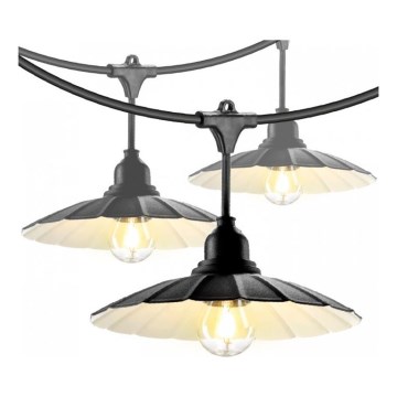 Zunanji dekorativni svetlobni niz CRETE 20xE27/230V 25m IP44