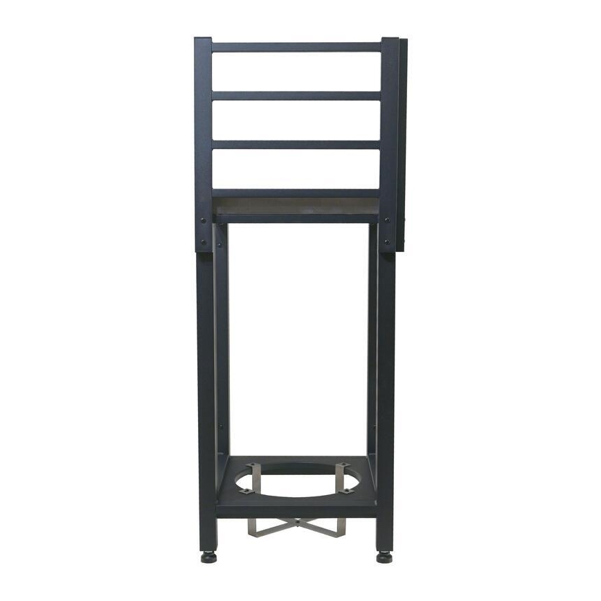 Zunanji kotni modul 47x47x123 cm črna/nerjaveče jeklo