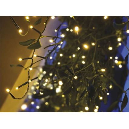 Zunanji LED niz 200xLED/8 načinov 8,6m IP44 topla bela