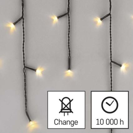 Zunanji LED niz 200xLED/8 načinov 8,6m IP44 topla bela