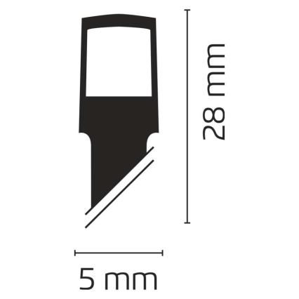 Zunanji LED niz 80 LED, 13 m, IP44, topla bela