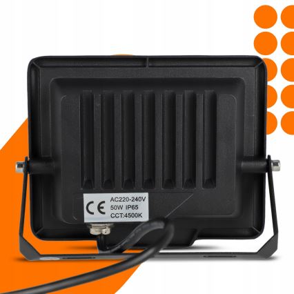 Zunanji LED reflektor LED/50W/230V 4500K IP65 črna