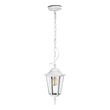 Zunanji lestenec na verigi 1xE27/60W/230V IP44 bela