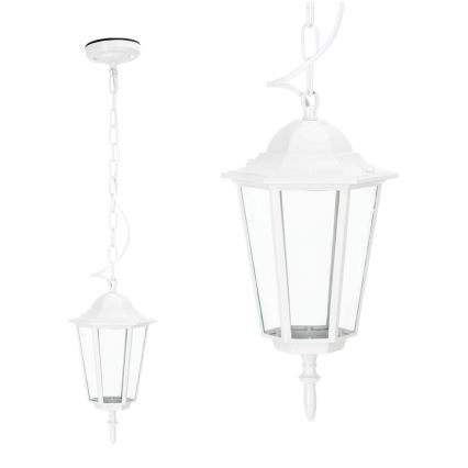 Zunanji lestenec na verigi 1xE27/60W/230V IP44 bela